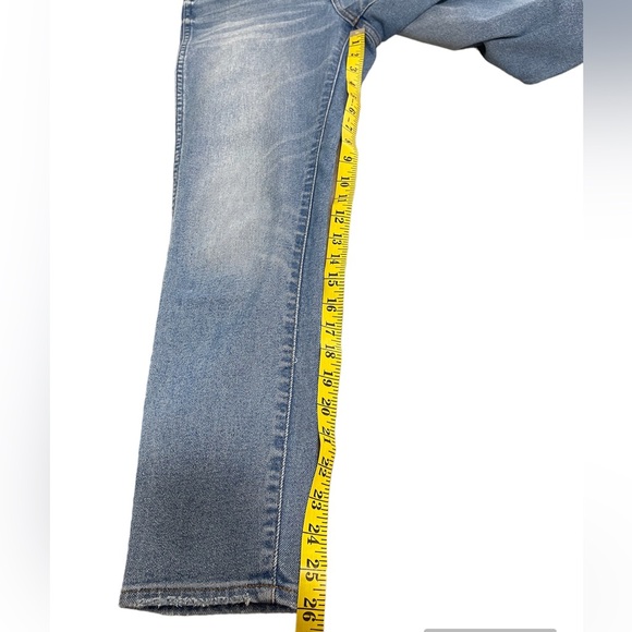 Madewell Hi Rise Skinny Crop Blue Jeans Distressed Size 26 - Picture 12 of 14